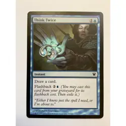 MTG Magic The Gathering Think Twice Instant Card Blue Innistrad - Image 1