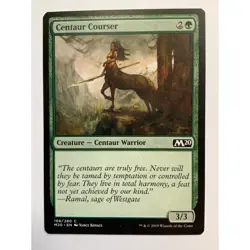 MTG Magic The Gathering Centaur Courser Creature Card 168/280 M20 Green Centaur - Image 1