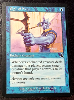 Sigil of Sleep x1 Urza's Legacy EX+ Vintage MTG + *BONUS FULL ART* + Fast Ship! - Image 1