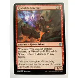 MTG Magic The Gathering Rockslide Sorcerer Red 154/280 Zendikar Rising 2020 - Image 1