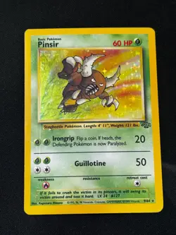 1999 Pokemon Jungle Pinsir #9/64 Holo DMG - Image 1