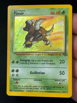 1999 Pokemon Jungle Pinsir #9/64 Holo DMG - Image 3