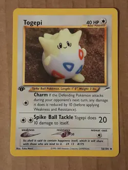 Pokemon Togepi 56/105 1st Edition NEO Destiny NM See Pictures - Image 1