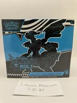 Pokemon TCG Black Bolt Elite Trainer Box ETB ~NEW FACTORY SEALED~FREE SHIPPING~ - Image 1