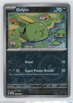 Gulpin Reverse Foil Pokemon SV07: Stellar Crown #091 1hn2 - Image 1
