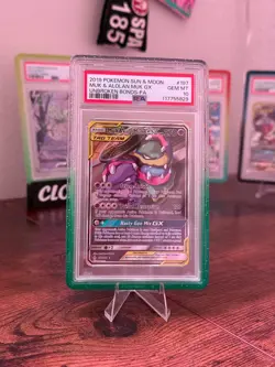 Pokemon Muk & Alolan Muk GX Unbroken Bonds Full Alt Art #197 PSA 10 Gem Mint - Image 1