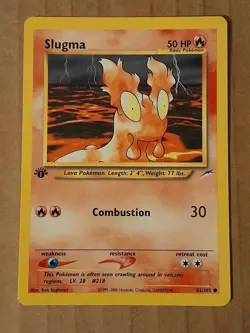Pokemon Slugma 83/105 1st Edition NEO Destiny NM See Pictures - Image 1
