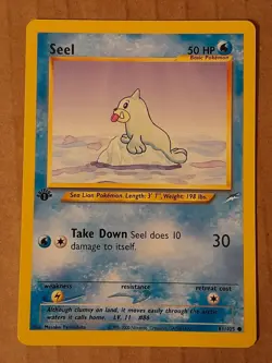 Pokemon Seel 81/105 1st Edition NEO Destiny NM See Pictures - Image 1