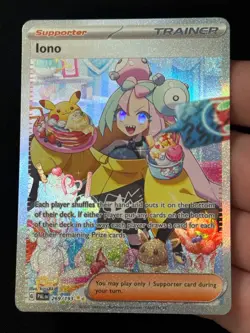 Iono 269/193 Special Illustration Rare Paldea Evolved Pokemon Card SIR - Image 3