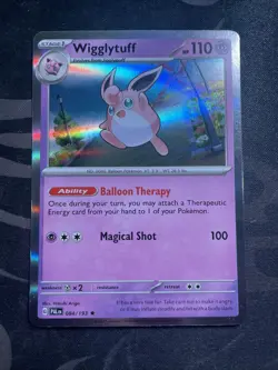 Wigglytuff 084/193 Holo Rare Pokemon TCG Paldea Evolved NM - Image 1