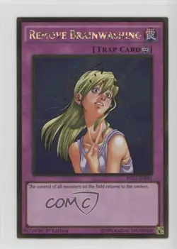 Remove Brainwashing (GR) 1st Ed. YuGiOh Premium Gold: Infinite Gold u3f - Image 1