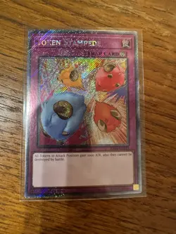 YuGiOh Token Stampede RA04-EN149 Platinum Secret Rare 1st Ed - Image 1