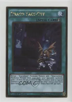 Draco Face-Off (GSE) 1st Ed. YuGiOh Premium Gold: Infinite Gold #PGL3-EN090 u3f - Image 1