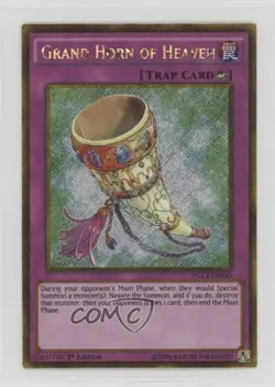 Grand Horn of Heaven (GSE) 1st Ed. YuGiOh Premium Gold: Infinite Gold u3f - Image 1