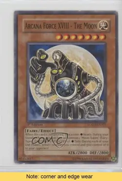 Arcana Force XVIII - The Moon 1st Ed. YuGiOh Light of Destruction 2008 READ 2s4 - Image 1