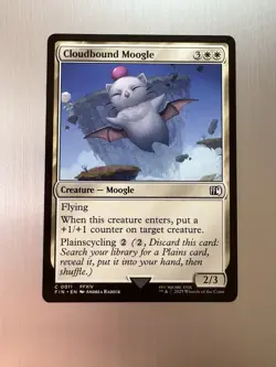 Cloudbound Moogle - 11 - Magic: Final Fantasy MTG - Common - Regular - FFXIV - Image 1