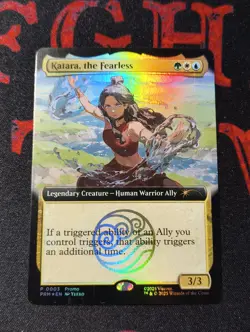 1x Magic The Gathering X Avatar Katara The Fearless Promo Card SDCC 2025 - Image 1