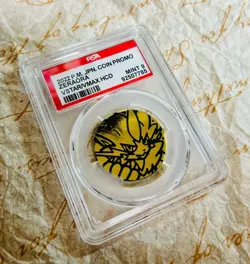 PSA 9 Zeraora Limited Promo 2022 Pokemon TCG Metal Coin Ultra Rare Population 4 - Image 5