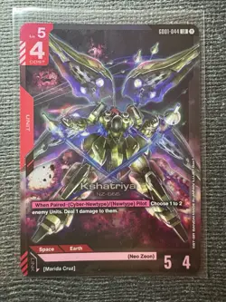 Gundam Card Game - Kshatriya LR English - GD01-044 LR - Newtype Rising - Image 1