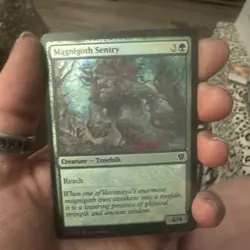 MTG Magic The Gathering Card Magnigoth Sentry Creature Treefolk Green DMU 2022 - Image 1