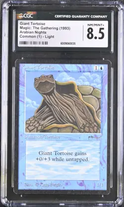 MTG Arabian Nights GIANT TORTOISE LIGHT CGC 8.5 (BIN0035) Graded Power - Image 1
