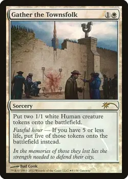 2x Gather the Townsfolk - Foil Promo WPN LP MTG - Image 1