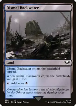 2x Dismal Backwater - Surge Foil Warhammer 40,000 NM MTG - Image 1
