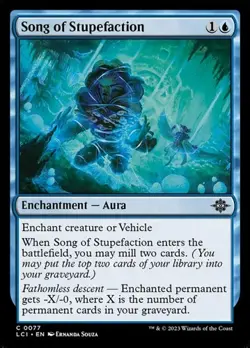 2x Song of Stupefaction - Foil LCI NM MTG - Image 1