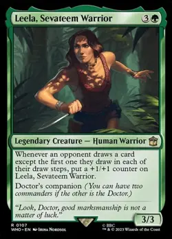 2x Leela, Sevateem Warrior DRWHO NM MTG - Image 1