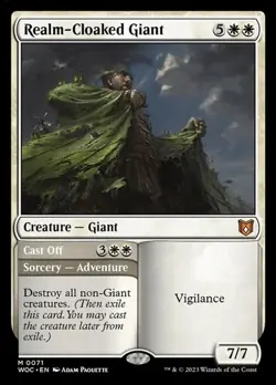 2x Realm-Cloaked Giant // Cast Off WoEC NM MTG - Image 1