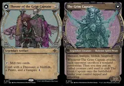 2x Throne of the Grim Captain // The Grim Captain - Showcase LCI NM MTG - Image 1