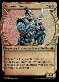 2x Caparocti Sunborn - Showcase LCI NM MTG - Image 1