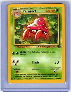 Parasect 41/64 1999 Jungle Set Pokemon TCG Played - Image 1