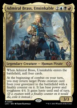 2x Admiral Brass, Unsinkable - Foil LCC NM MTG - Image 1