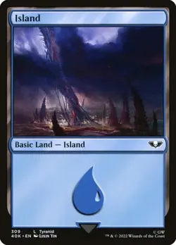 2x Island (#309) - Surge Foil Warhammer 40,000 NM MTG - Image 1
