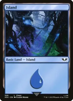 2x Island (#308) - Surge Foil Warhammer 40,000 NM MTG - Image 1