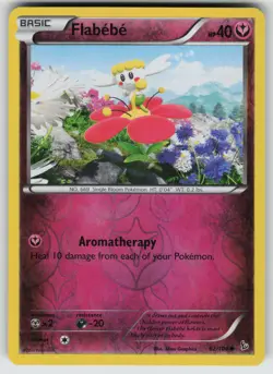 Flabebe (62) Reverse Holo Common XY - Flashfire 62/106 Pokemon - Image 1