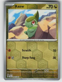 Axew Reverse Holo Common SV: Shrouded Fable 044/064 Pokemon - Image 1