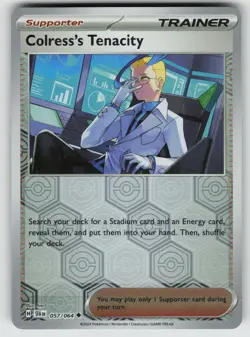 Colress's Tenacity - 057/064 Reverse Holo SV: Shrouded Fable 057/064 Pokemon - Image 1