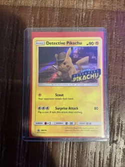 Pokemon Card - Detective Pikachu - SM170 - Holo - MP! - Image 3