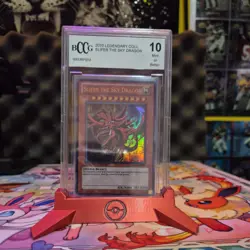 2010 Slifer The Sky Dragon Yugioh Legendary Collection BCCG 10 Mint - Image 1