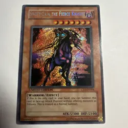 YUGIOH SWIFT GAIA THE FIERCE KNIGHT SECRET RARE CT1-EN004 LIMITED LP - Image 1