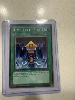 Yugioh Level Limit - Area B SD3-EN024 1st Edition Played Condition - Image 1