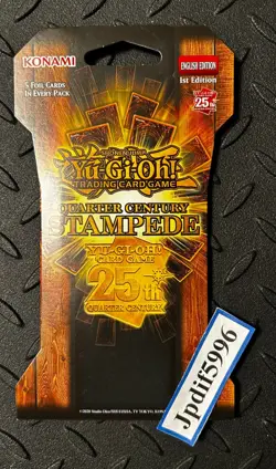 Yugioh Quarter Century Stampede Collection Yu-Gi-Oh TCG 5 Cards Blister Pack - Image 1