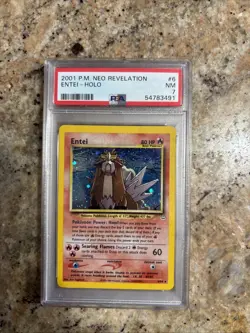 2001 P.M. Neo Revelation Entie-Holo Trading Card #6 PSA NM-MT 7 - Image 1
