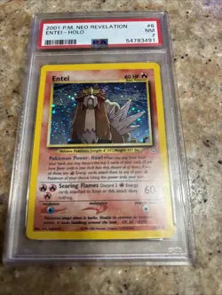 2001 P.M. Neo Revelation Entie-Holo Trading Card #6 PSA NM-MT 7 - Image 3