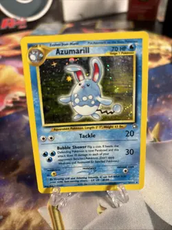 Azumarill Pokemon Card Neo Genesis 2/111 Holo Rare Unlimited Nintendo TCG - Image 1