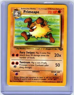 PRIMEAPE - 43/64 - Jungle - Pokemon Card - Played - Image 1