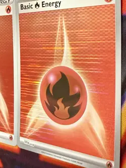 🔥Black Bolt/White Flare Textured Fire Energy x2 🔥 Pokemon TCG - Image 3