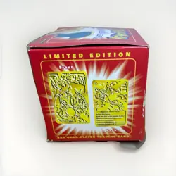 1998 NINTENDO CHARIZARD LIMITED EDITION 23K GOLD PLATED TRADING CARD New Sealed - Image 3